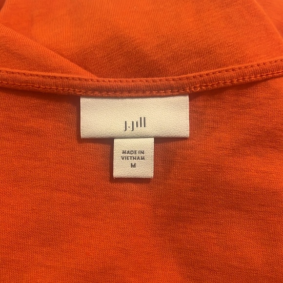 J. Jill Bright Orange 🍊 Tank Top with Fringe Hem - Picture 5 of 8